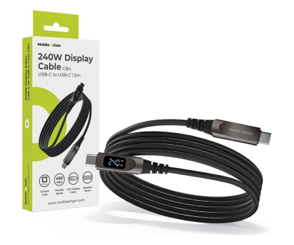 Kabel Mobile Origin 240W Display Cable USB-C to USB-C 1.5m CB4